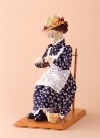 フランソワ ジュノー　編み物をする老婦